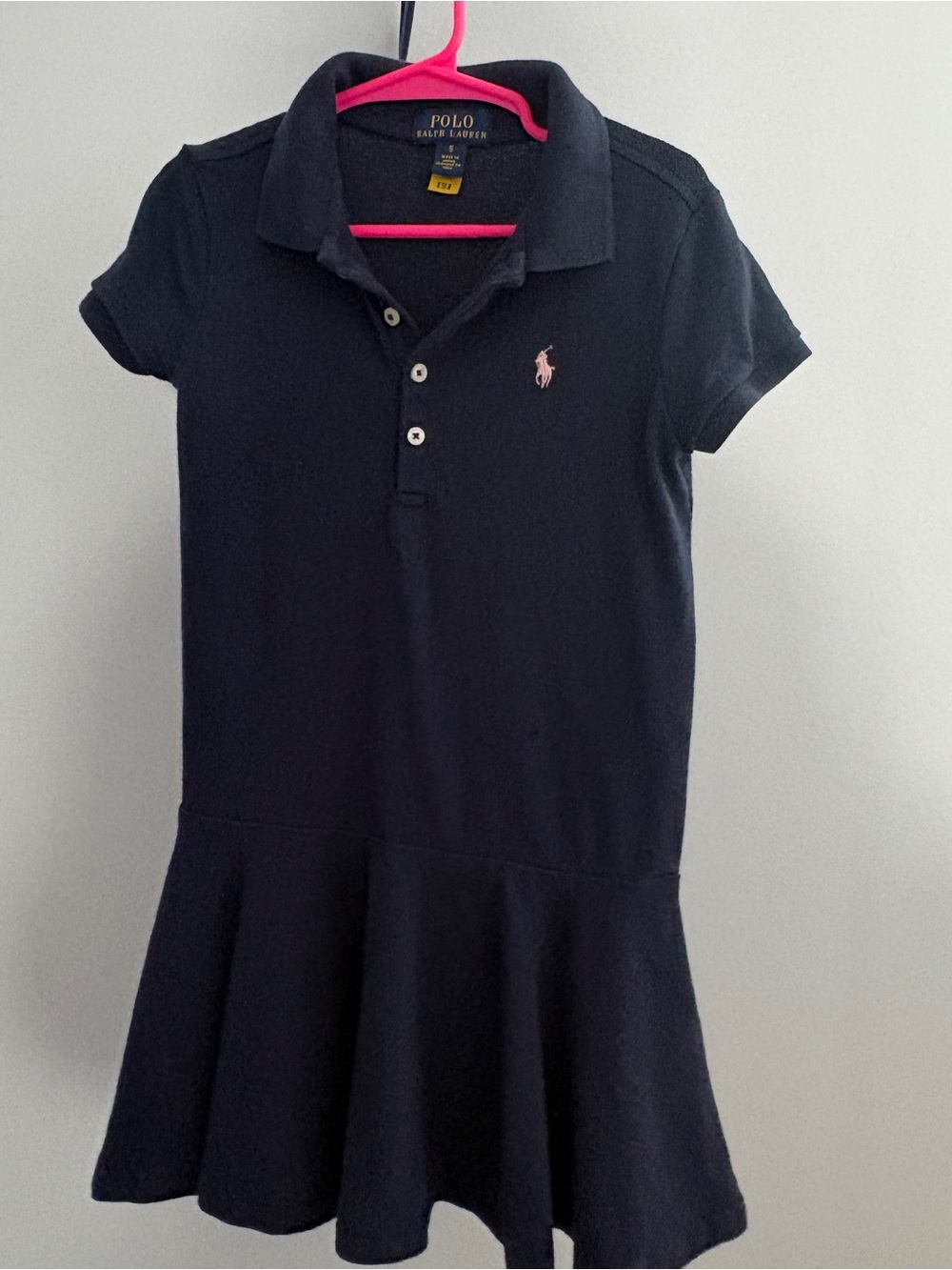 Polo by Ralph Lauren Navy Polo Dress with Pink Pony